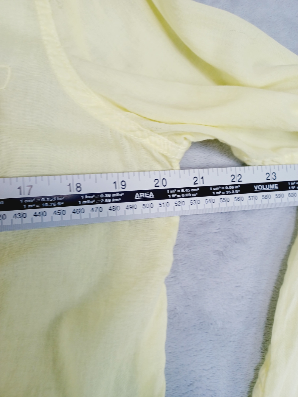 AE Women's Sheer Yellow Button Up Shirt Size 16 Y2k Coastal Boho Beach Coverup - Picture 10 of 13